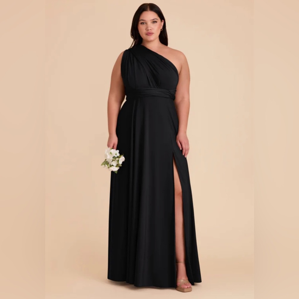 Birdy Grey Willow Convertible Dress in Luxe Knit Black 3x NWT